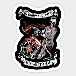 I Know You Are But What Am I Sticker